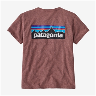 Patagonia Ws P6 Logo ResponsibiliTee Dulse mauve back